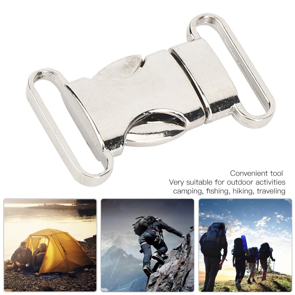 3PCS High Quality Climbing Safe Carabiner Bag Hook Small Metal Webbing Buckle Parachute Cord Bracelet Pet Accessory