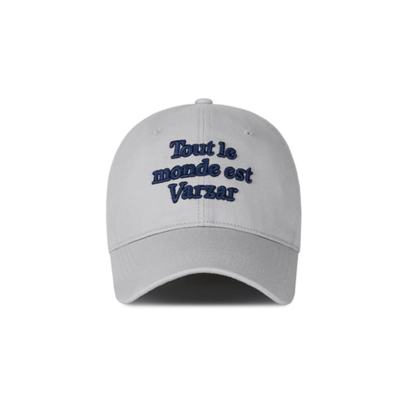 VARZAR TMV Lettering Ball Cap [Twill Gray]