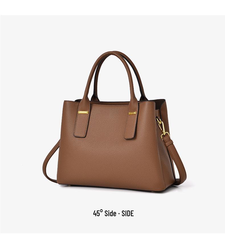 Women's Elegant Dual-Use Handbag: Large Capacity, Light Luxury, Commuter-Friendly