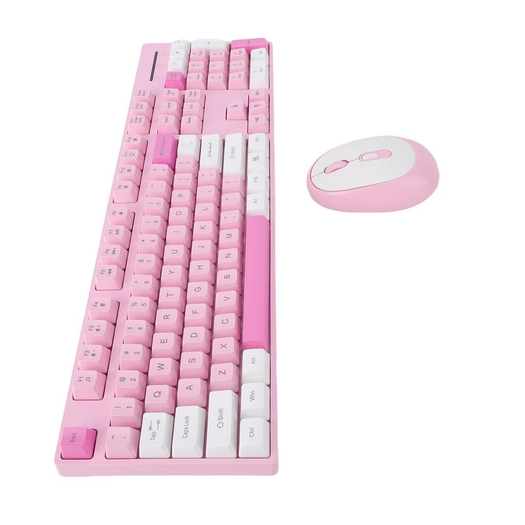 Wireless Keyboard and Mouse Combo 2.4G Wireless Plug and Play Ergonomic Keyboard and Mouse Set for Computer