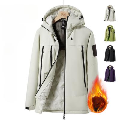 Gepolsterte Kleidung Verdickte Herren Warme Winterkleidung Herrenjacken Herren Gepolsterte Kleidung Kapuzen-Steppjacken Herren Dicke Gepolsterte Kleidung Winterjacken