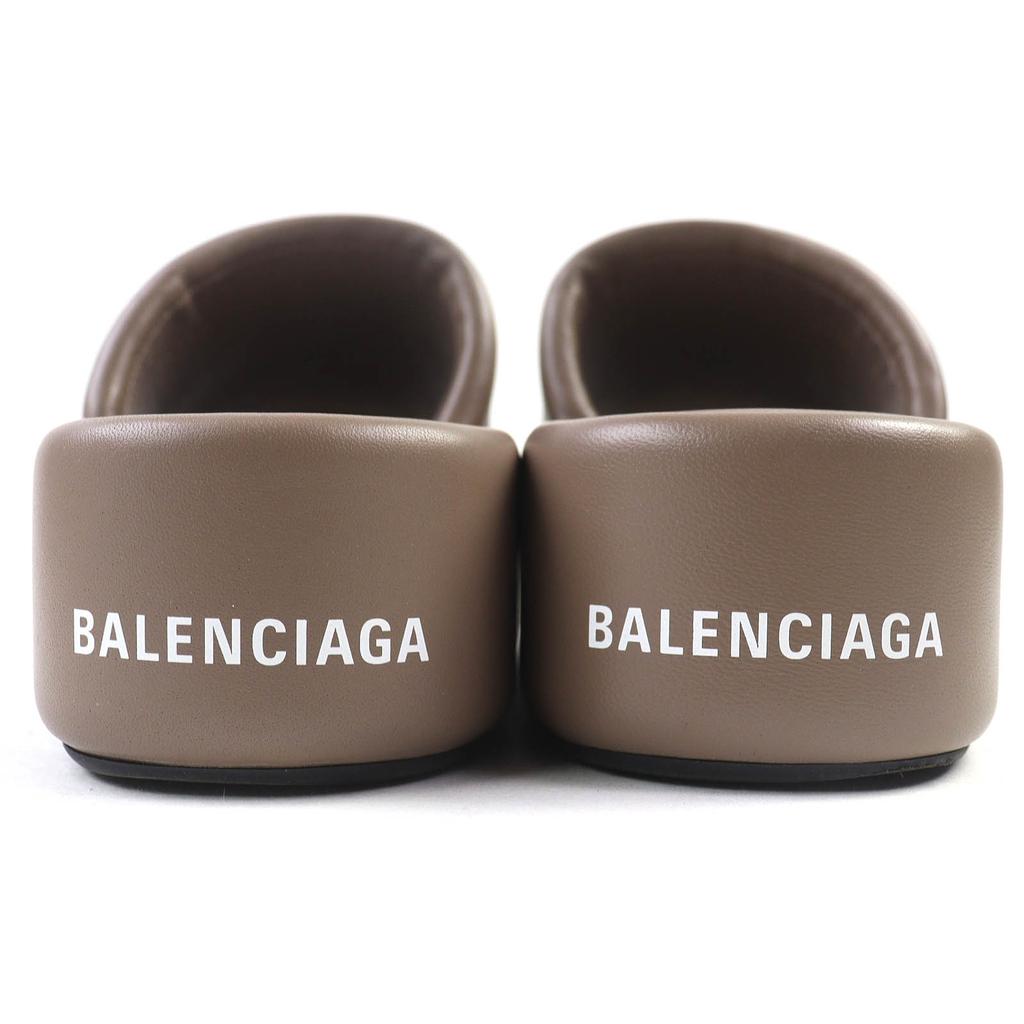 Excellent BALENCIAGA Sandals Logo Platform Sandals with Thick Soles 37 656960 Used