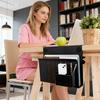 Schreibtisch-Seitenorganizer mit magnetischem Stifthalter, strapazierfähiger Kohlenstoffstahl, ohne Bohren, für Home-Office, Schreibtisch-Seite, Laptop-Computer-Notizbuchhalter, Ablagegestell