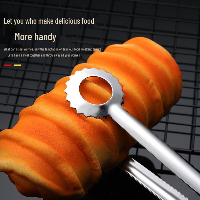 Zhizhou 304 Stainless Steel Food Tongs, Pack of 3