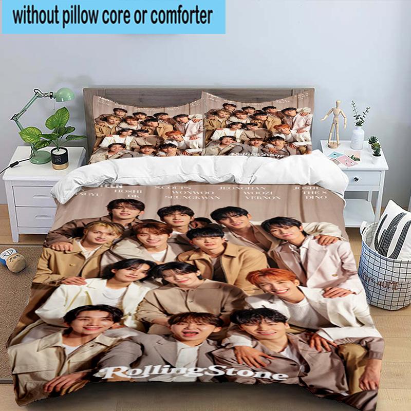 3PCS Kpop music 3pcs Bedding,Including 3PCS Duvet Cover And 2pcs Pillowcases Perfect for Christmas,Ideal for Bedroom, Dormitory