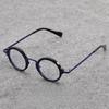 Neutral Retro Round Optical Glasses with High-definition Transparent Lenses Men's High-definition Anti-blue Light Flat Glasses