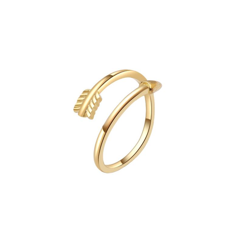 Adjustable 18K Gold Toe Rings For Women Beach Open Toe Rings Flower Arrow Tail Pinky Band Rings Barefoot Foot Jewelry