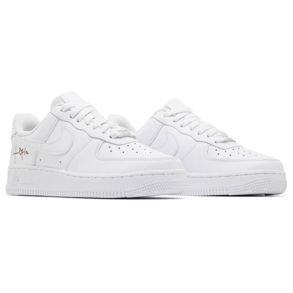 Nike Travis Scott X  Air Force 1 Utopia Comfortable Versatile Non-Slip Shock Absorbing Low-Top Skate Shoes Women Sneaker White DD8959-100-TS