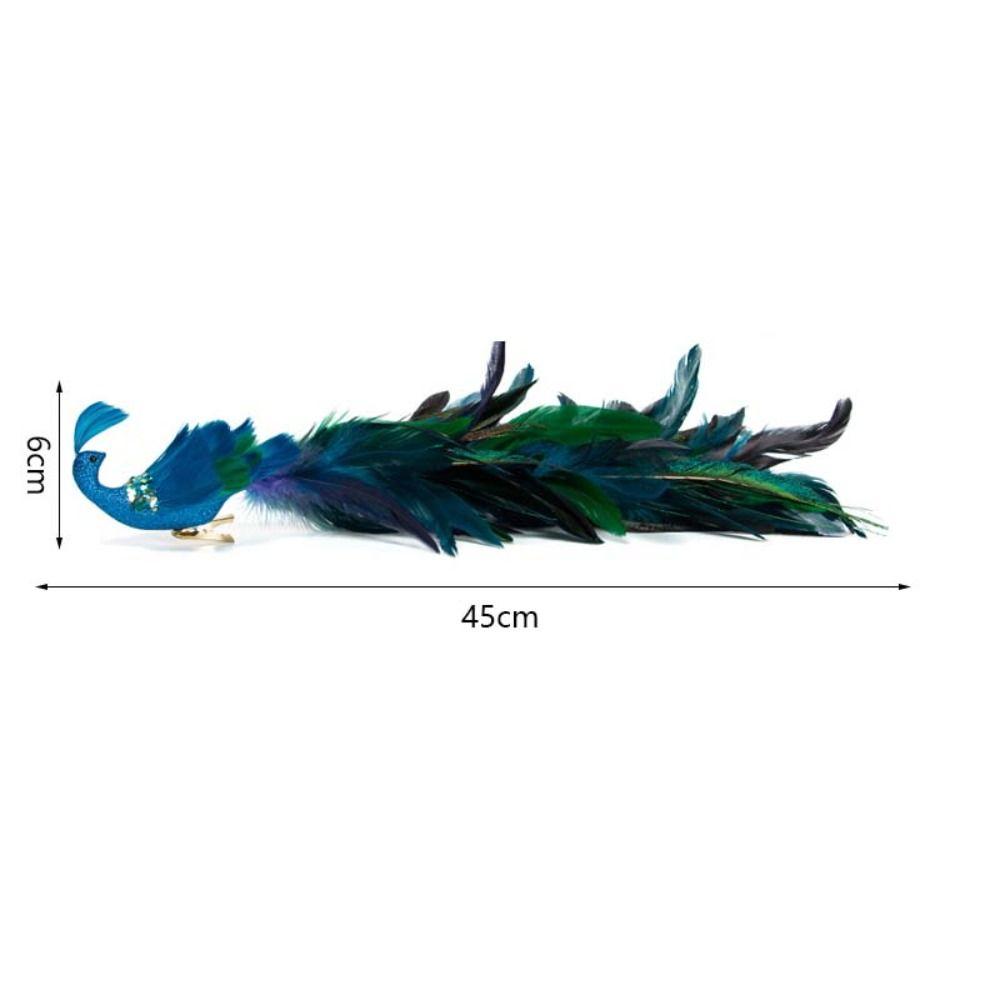 with Clip Christmas Tree Peacock Decoration Simulation Bird Hanging Ornament  Gift