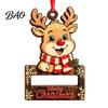 Wooden Money Clip Ornament Christmas Holder Ornament, Cash Gift Tree Hanging Decoration, Acrylic Display Storage Merry Pendant for Holiday Party Decor