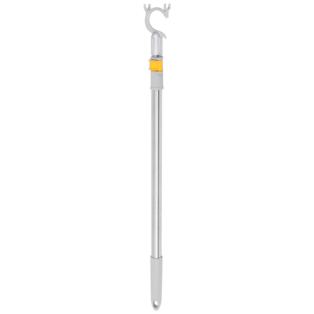 Retractable Clothes Rod Clothing Hanger Reach Pole Adjustable Lightweight Aluminum Reach Pole for Drying Clothes( Random Color )