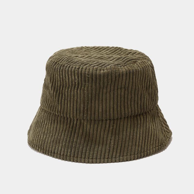New Women Fall Winter Classic Corduroy Bucket Hat Outdoor Panama Harajuku Fishing Bucket Hats for Female Male Unisex Casual Cap