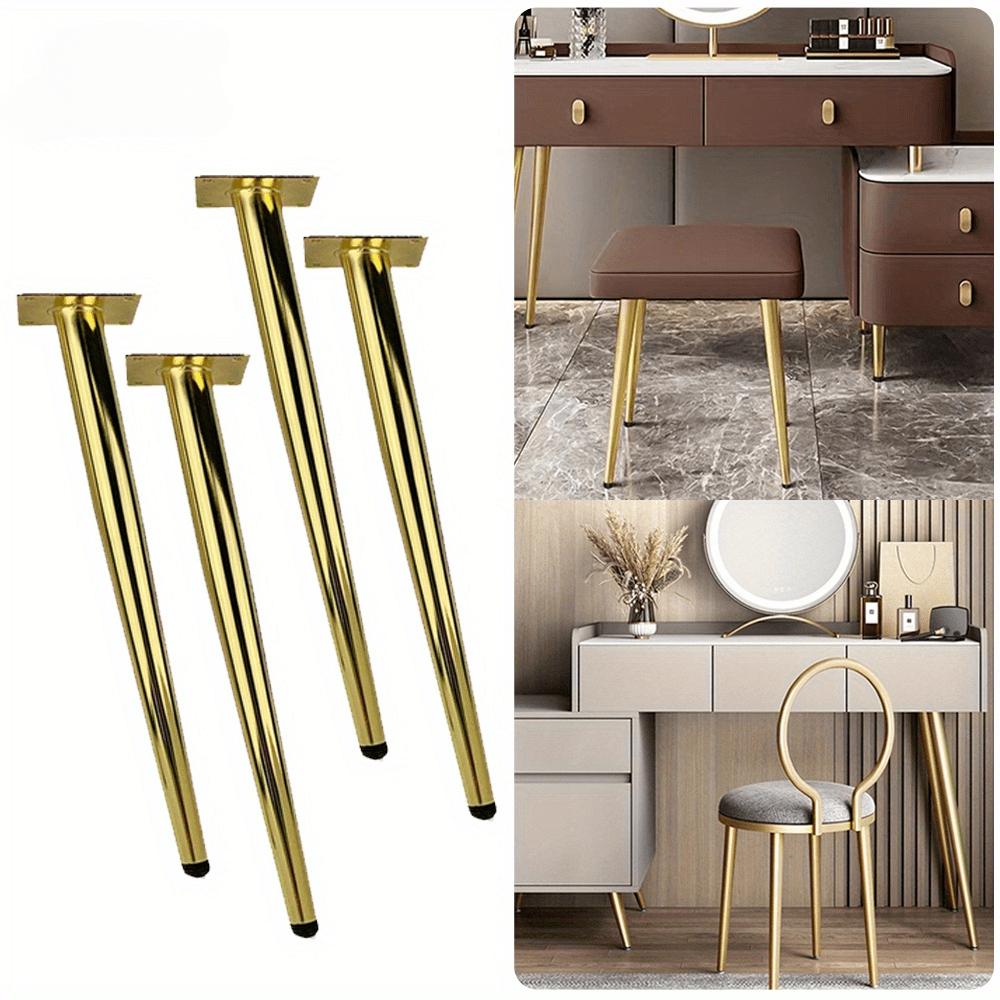 4 штуки 45 см золотые ножки для дивана, каркас стола, шкаф, ножки для стола DIY, регулируемые ножки для дивана, поддержка дивана, мебельные ножки