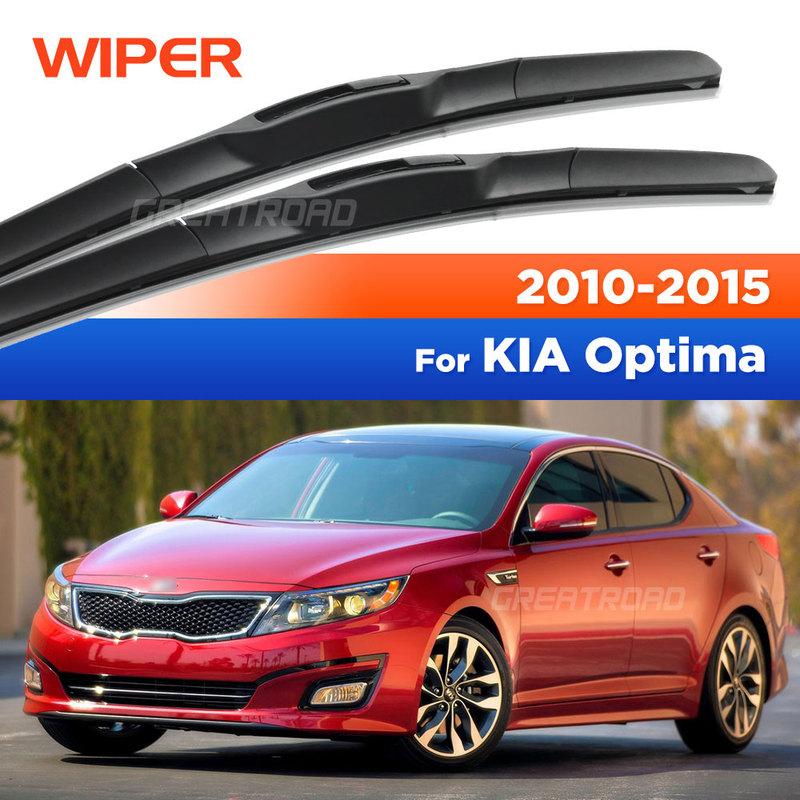 CREATROAD LHD&RHD Front Wiper Blades For KIA Optima MK3 2010-2015 2011 2012 2013 2014  Windshield Windscreen Window Brush 24"18"