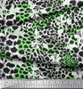 Soimoi Purple Japan Crepe Satin Fabric Leopard Animal Skin Printed Fabric 1 Metre 42 Inch