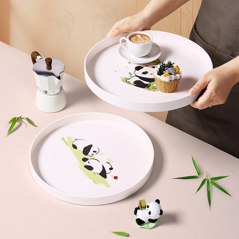 SHALL Panda Diary Round Melamine Tray