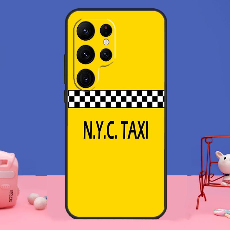 NYC Yellow Taxi Cabs Case For Samsung Galaxy S23 S22 S24 Ultra S8 S9 S10 Plus Note 10 20 Ultra S20 S21 FE Cover