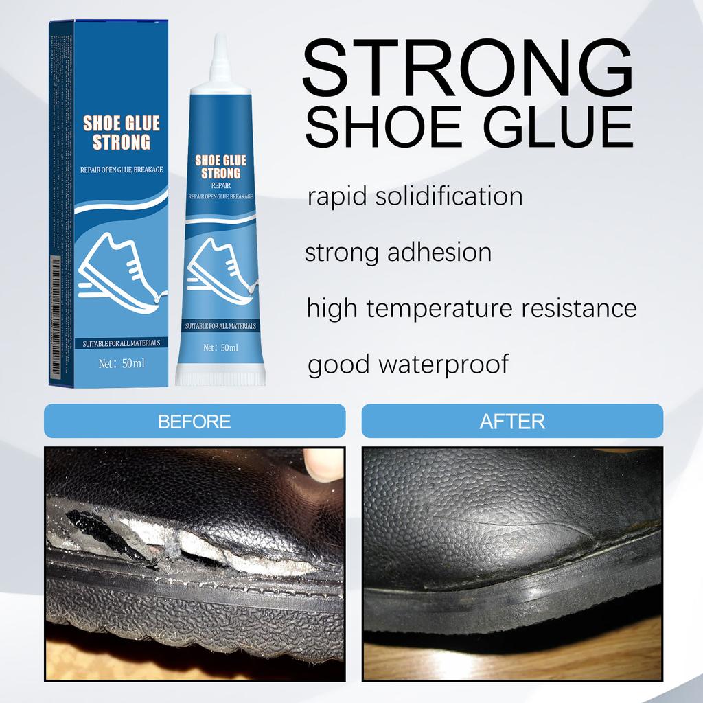 Col à Chaussures Fort Pour Réparer les Chaussures, Chaussures en Cuir, Semelles, Colle Adhésive Polyvalente, Chaussures de Sport, Chaussures en Cuir