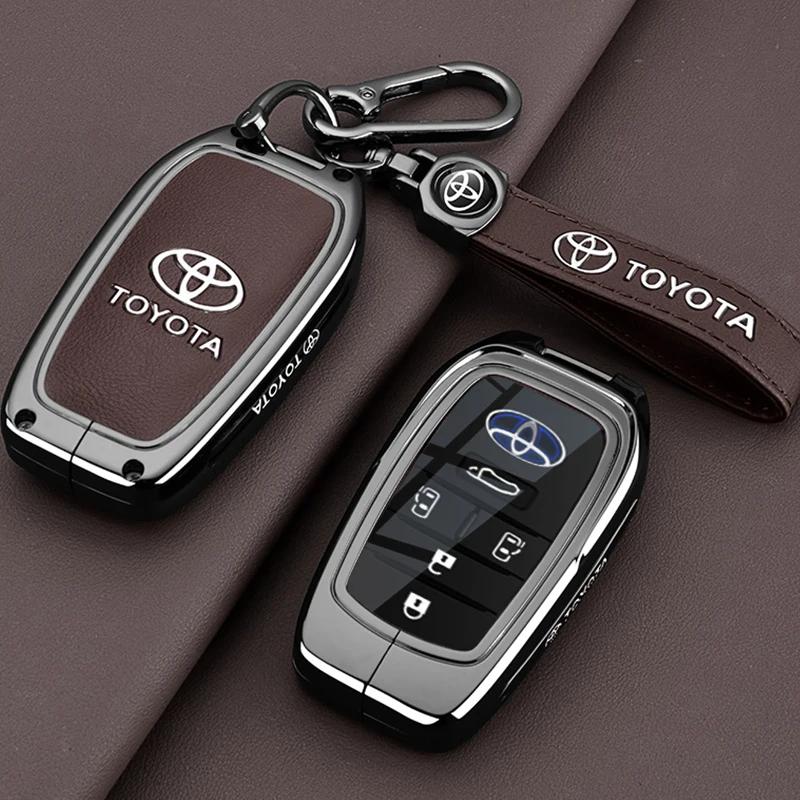 Key Fob Cover Case Compatible with 2025 2024 Toyota Sienna Highlander Corolla Crown Venza RAV4 Tacoma Fortuner Land Cruiser