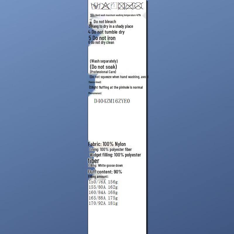 Sancai 2025 Winter Waterproof Goose Down Jacket