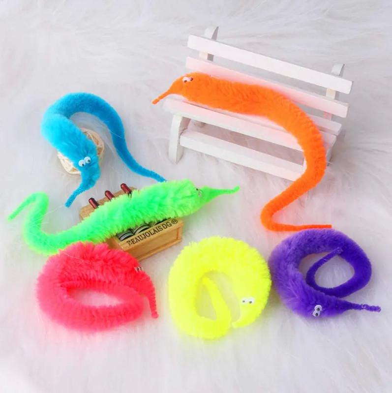 Price Fuzzy Children's Props Swinging Toy Plush Magic Worm Twisted Birthday Party Novelty