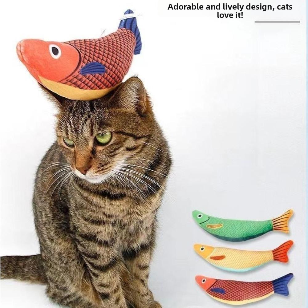 Chew Bite Catnip Toys Teeth Grinding Plush Toys Interactive Cat Toys For Kittens