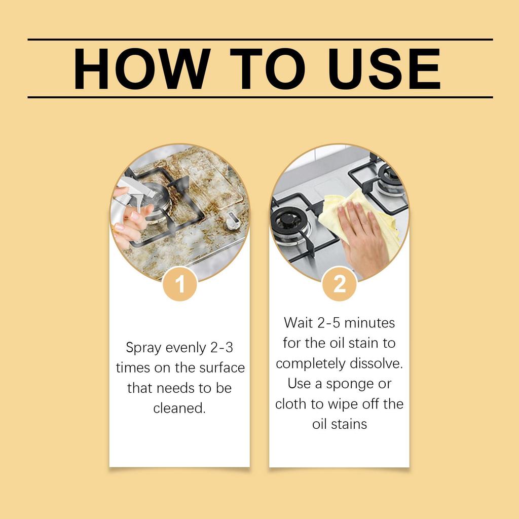155g Küchenfettreiniger Küchenkochgeschirr Herd Dunstabzugshaube Entfetten Fleckenentferner Reiniger