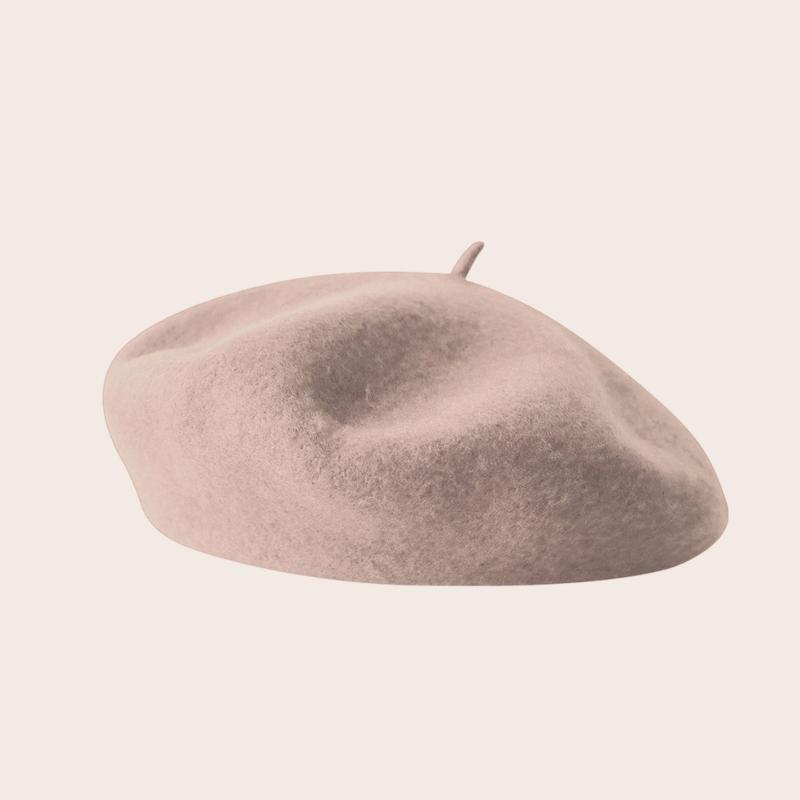 Einfarbig Trend Baskenmütze Mädchen Winter Vielseitig Japanisch Literarisch und Retro Malerhut Damen Herbst