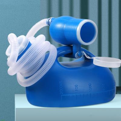 Büyük Kapasiteli Pisuar Şişesi 2000ml Ölçü İdrar Sızıntı Geçirmez Sıçrama Geçirmez Tasarım Uzun Tüp Taşınabilir Erkek Pisuar