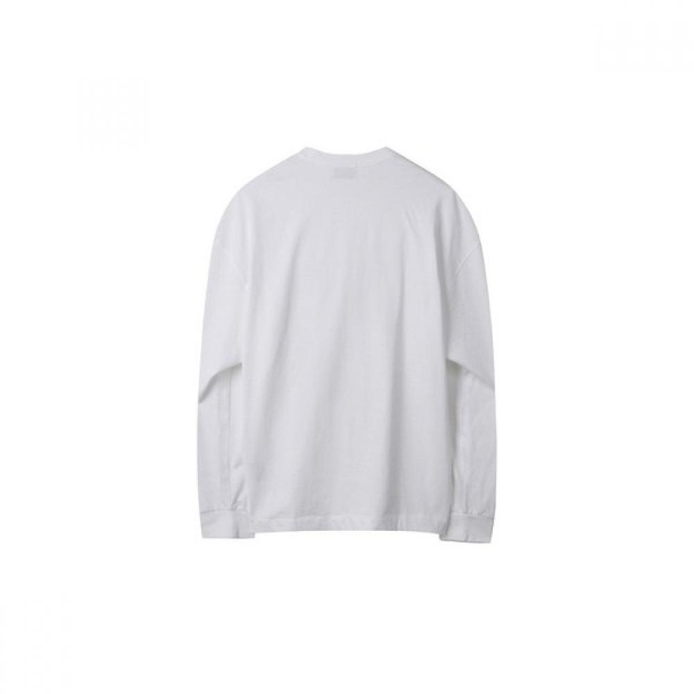 CusTomellow WhiTe Logo Long Sleeve T shirT WhiTe c9Tam25211whx