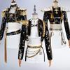 Rumi Zoey Mira Cosplay KPop Caçadores de Demônios Fantasia Cosplay Peruca Mulheres Terno Preto Dourado Festa de Halloween Roupa para Interpretação de Papéis