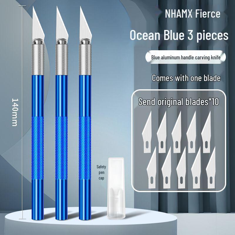 Carving Knife & Pen Knife Craft Set: Paper Cutter, Student Rubber Stamp, Wood Carving Tools