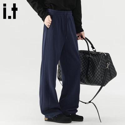 Fingercroxx Herren Locker Geschnittene Gerade Bein Freizeithose