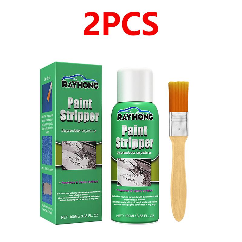 

Metal Paint Remover Car Paint Strippers Paint Removers Spray For Auto Wall Marine Paint Graffiti Correction With Brush 100ml 2pcs