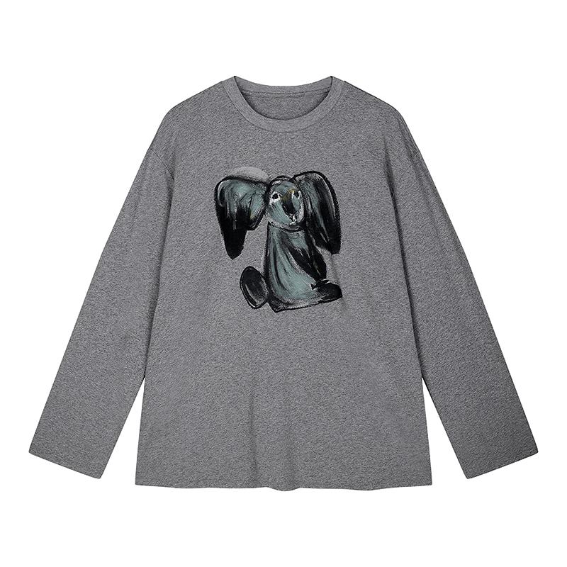 JNBY Women s Loose Round Neck Long Sleeve T-Shirt L