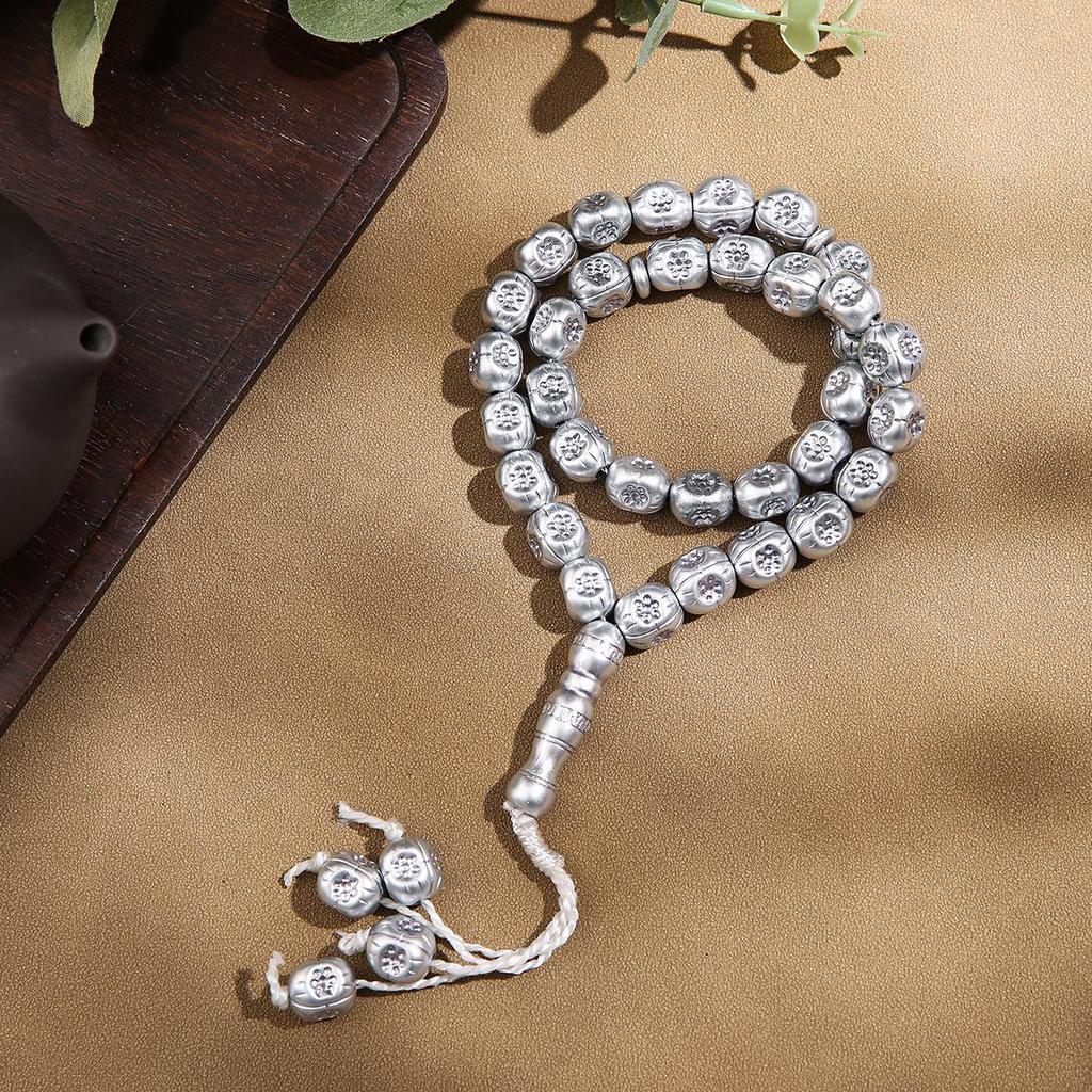 Islamisches Gebetsperlenarmband mit 33 quadratischen Perlen