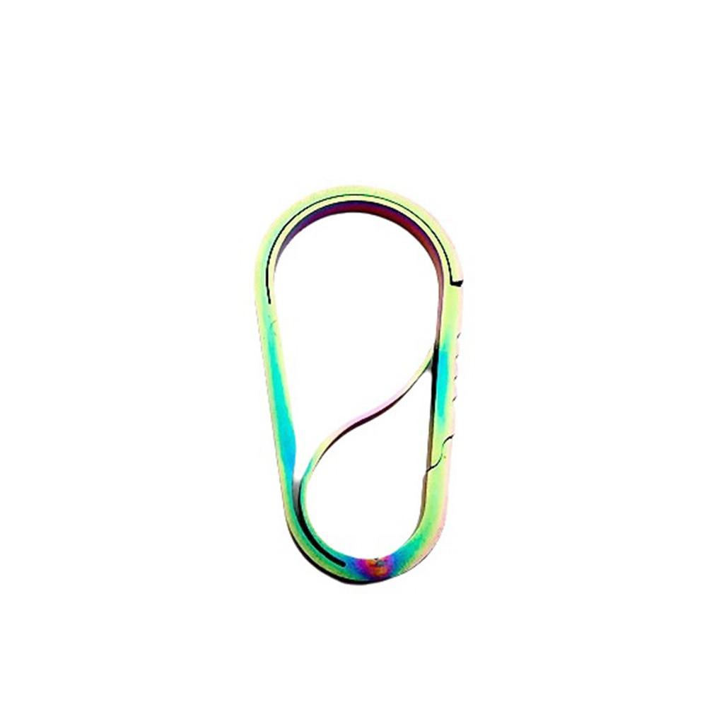 Quick Release Buckle Titanium Key Carabiner Titanium Material Key Clip  for Outdoor Use