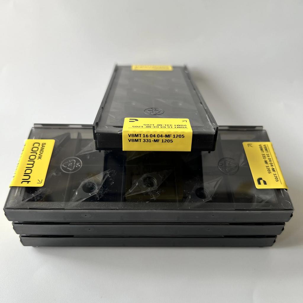 SANDVIK / VBMT160404-MF 1205 / Industrial indexable Carbide Inserts 10 Pcs
