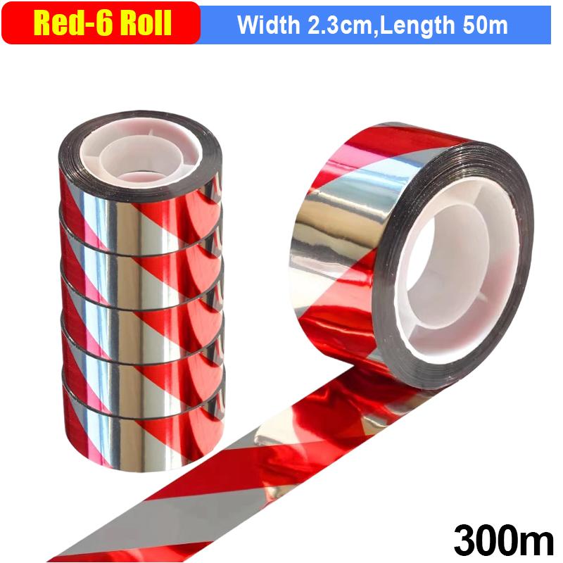 Anti Bird Flashing Reflective Tapes Fruit Tree Bird Pigeon Scare Tape Strips Double Sided Repellent Deterrent Ribbon for Orchard
