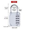 Creative Bull Head 4-Digit Zinc Alloy Password Padlock for Warehouse Gates