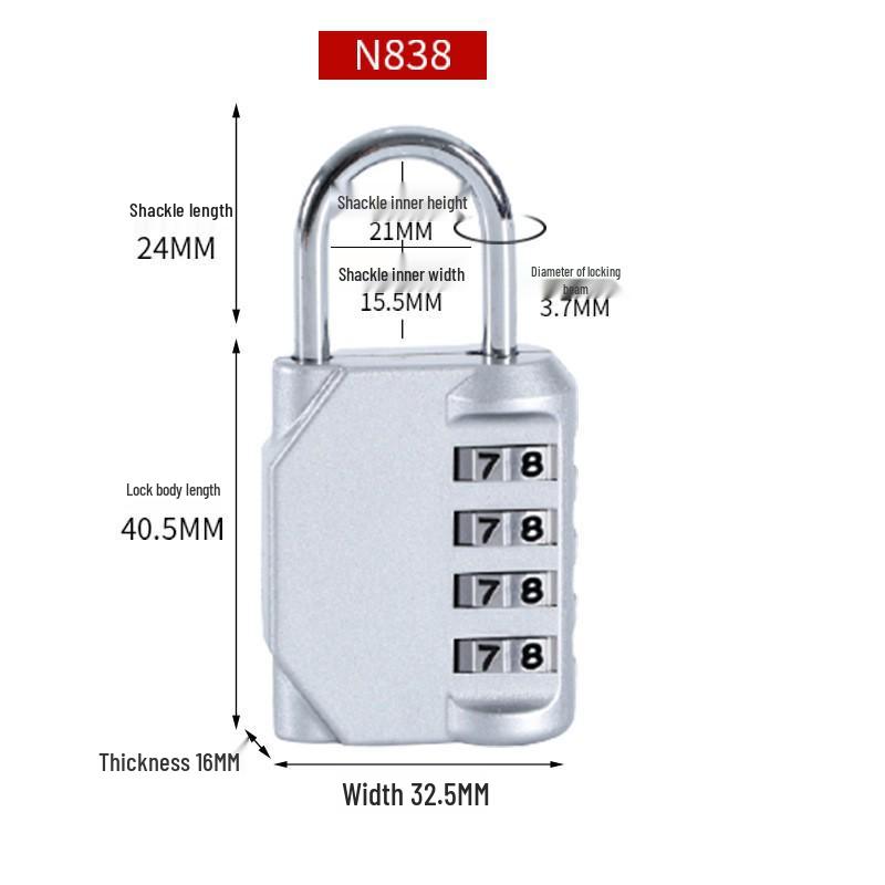 Creative Bull Head 4-Digit Zinc Alloy Password Padlock for Warehouse Gates