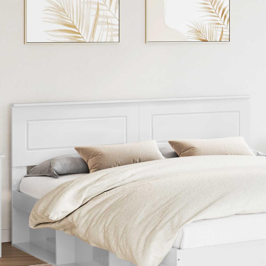 Headboard Glossy White Particleboard
