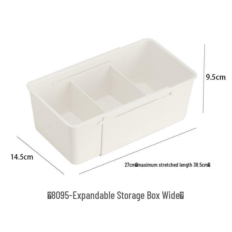 Extendable Drawer Organizer: Cutlery, Cosmetics, Stationery & Medicine Storage Box