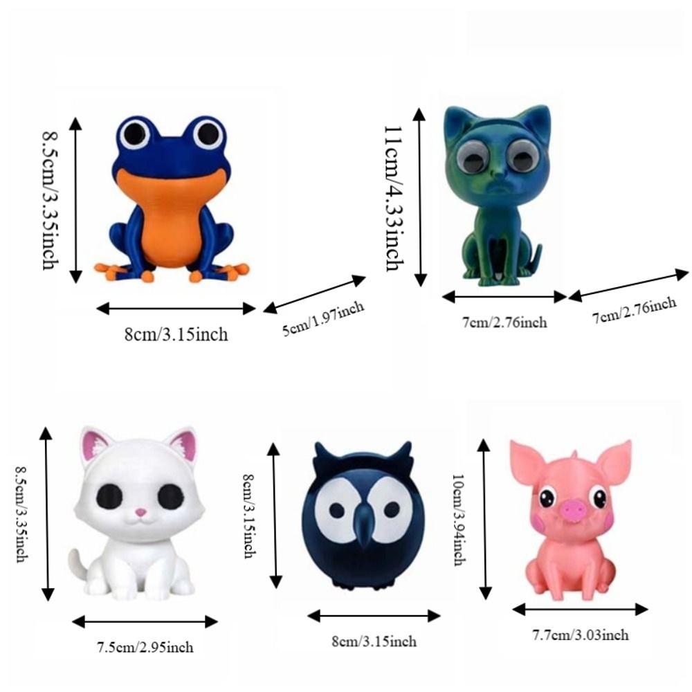 Cute Eyewear Display Rack 3D Printed Pig Glasses Stand Creative Cat Eyeglass Holder  Students