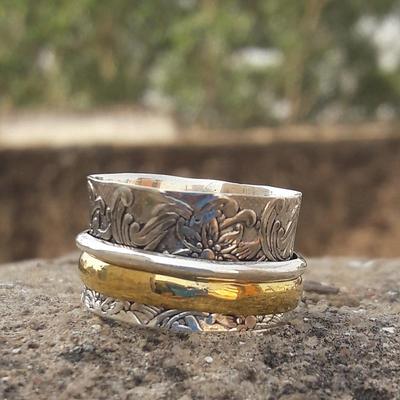 Designer Spinner Ring, 925 Sterling Silver Spinner Ring, Handcrafted Thumb Silver Ring, Boho Ring, Christmas Gift, Women's Ring, Gift Idea