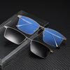 3 In 1 Night Vision Polarized Magnetic Clip On Sunglasses Men Metal Optical Prescription Magnet Clip On Sun Glasses Male