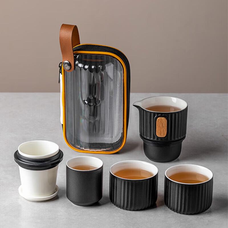 Portable Ceramic Kung Fu Travel Tea Set