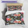 Floral Garden Print Flannel Blanket, Soft Warm Lightweight Throw Blanket for living Room,Sofa Bed Camping office