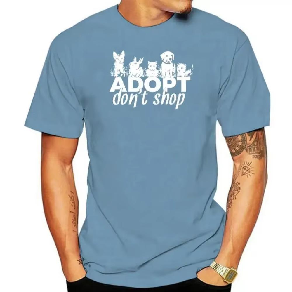 Adopt Dont Shop Short-Sleeve Unisex T-Shirt men t shirt