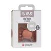 Symmetrical Silicone Pacifier Infinity M Peach 6M+, Bibs
